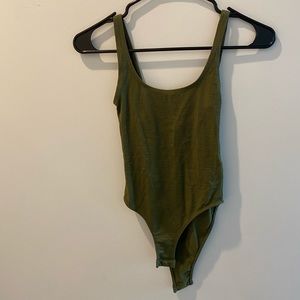 Dark Green Bodysuit (Topshop)